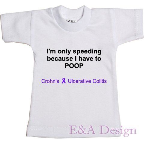 Mini T-shirt 'Speeding to Poop'