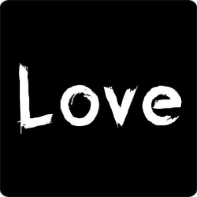 Etiket sticker 'Love'