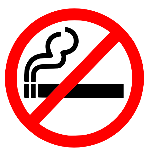 Symbool 'verboden te roken'