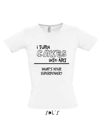 T-shirt 'I turn ........ into art' (vrouwen)