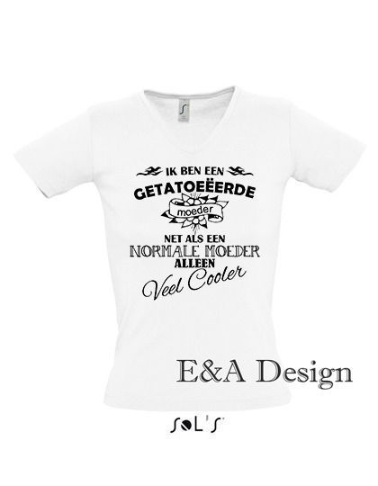 T-shirt DE LUXE 'Getatoeëerde moeder'