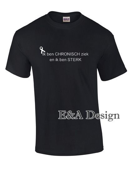 T-shirt 'Chronisch ziek' (mannen)