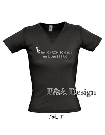 T-shirt 'Chronisch ziek' (vrouwen)