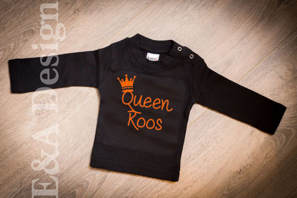 Koningsdag shirt 'Queen' - baby