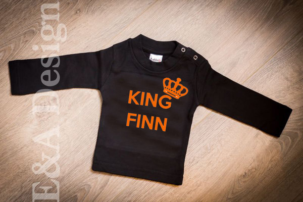 Koningsdag shirt 'King' - baby